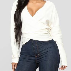 Ivory Fashionova Sweater Top